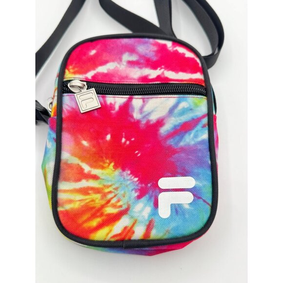 Fila Tie Dye Shoulder Bag Cross Body Bag Mini Fitness Sports Casual Gym Multicol - Picture 2 of 6